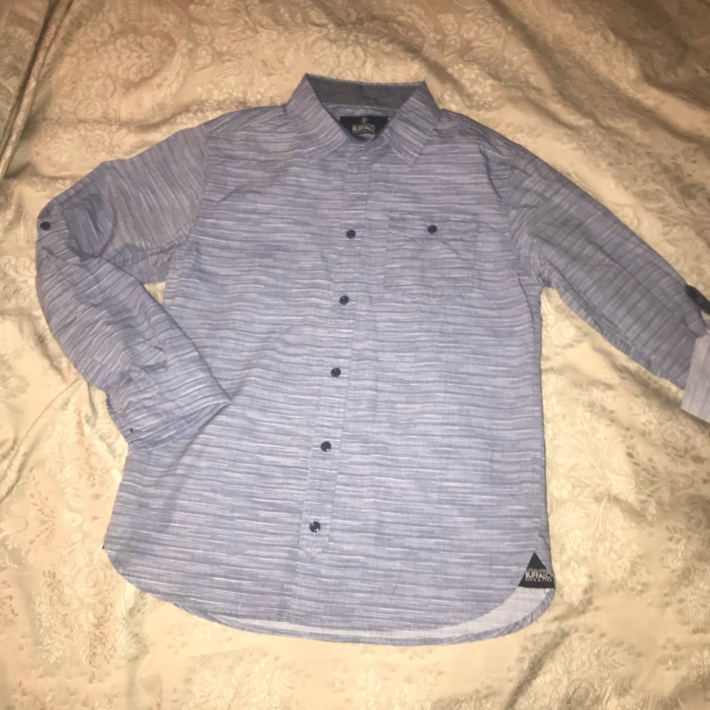 Boys Blue dress shirt from Buffalo DB Size L, NEW